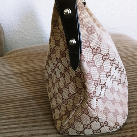 Gucci monogram hobo saddlebag - Picture 3 of 8